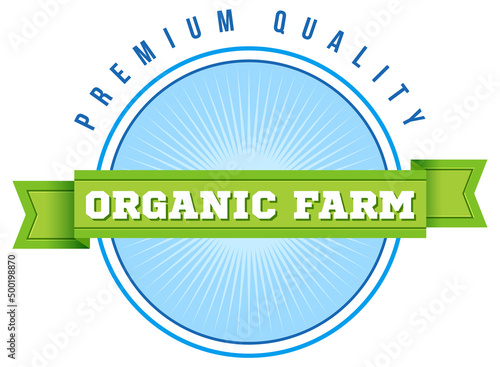 Logo design with words organic farm
