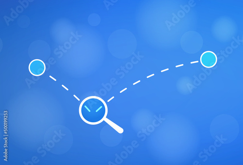 Bounce Rate concept. Analysis of the website exit rate and output of potential customers
