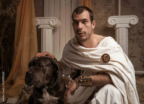 Foto a photo story about the gospel hero Pontius Pilate, the prosecutor, taken during