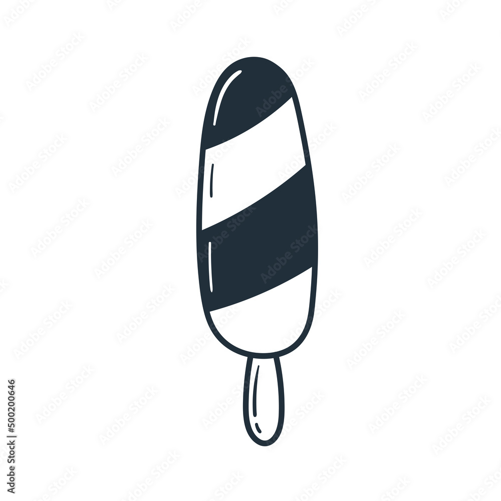Ice cream hand drawn in doodle style. Sketch vector illustration. Ice cream hand drawn in doodle style. Sketch vector illustration.