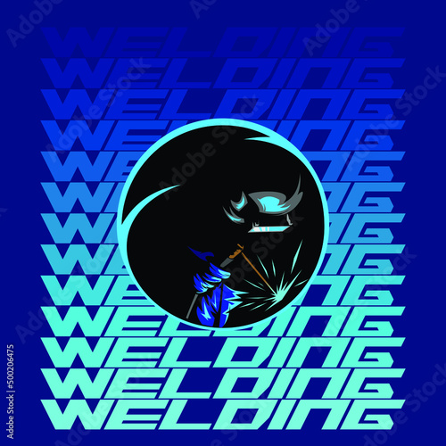 Welding Initial Logo