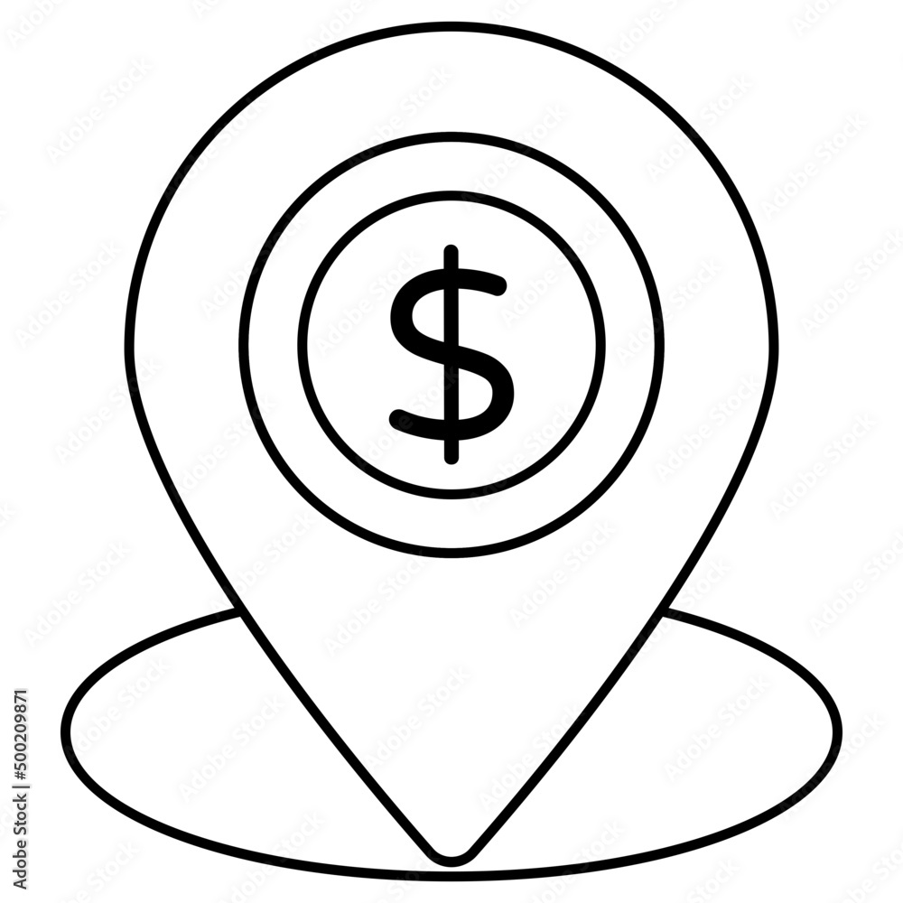 Perfect design icon of money location