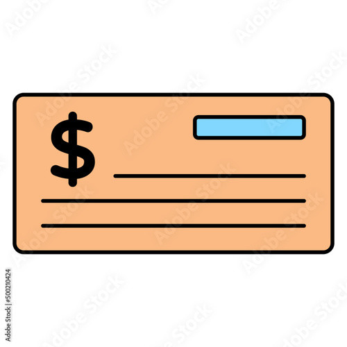 Modern design icon of checkbook