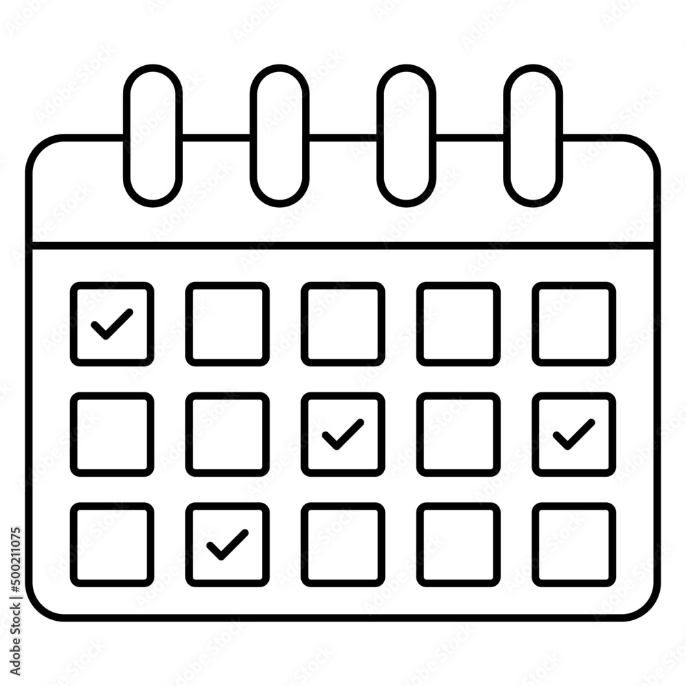 An icon design of calendar An icon design of calendar