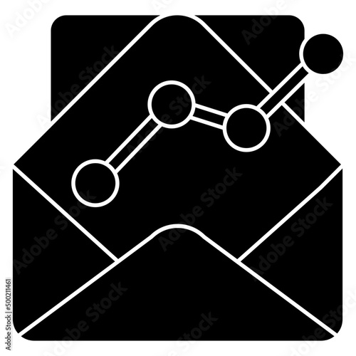 Trendy vector design of analytical mail