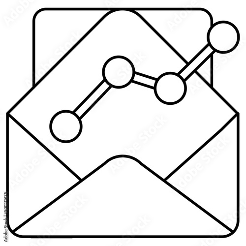 Trendy vector design of analytical mail