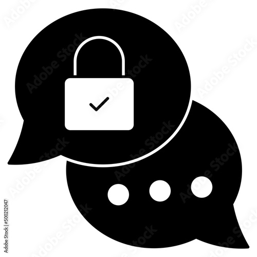 Trendy vector design of encrypted chat
