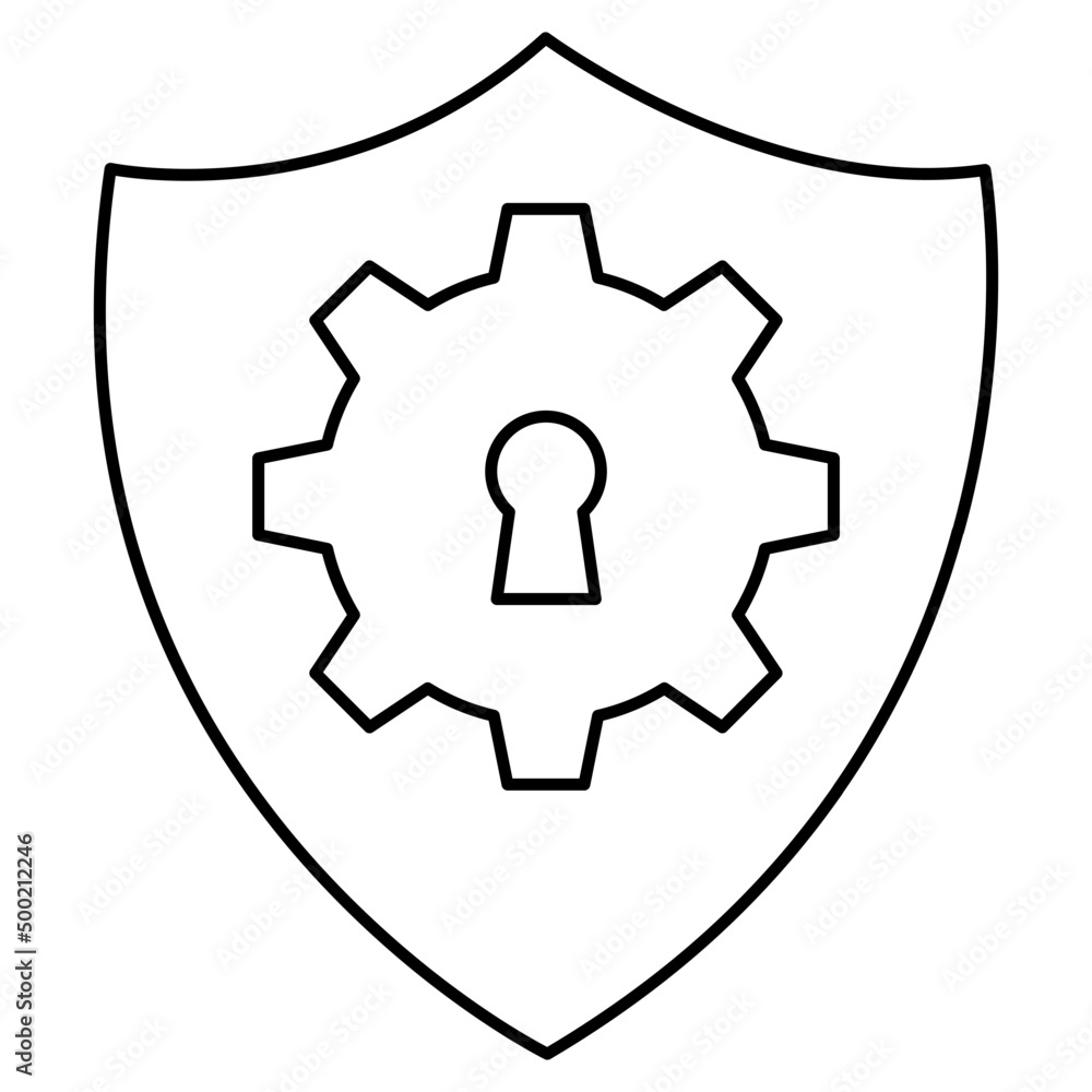 Unique design icon of security setting Unique design icon of security setting