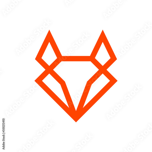 Simple Fox Logo can be use for icon, sign, logo and etc