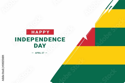 Togo Independence Day. Vector Illustration. The illustration is suitable for banners, flyers, stickers, cards, etc.
