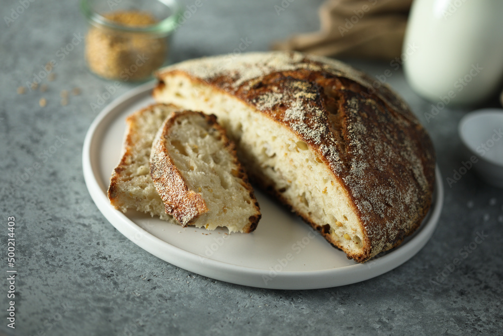 Healthy artisan bread on a table Healthy artisan bread on a table