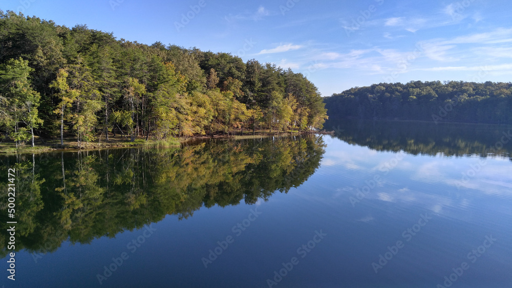 Lake with Trees reflecting in the water