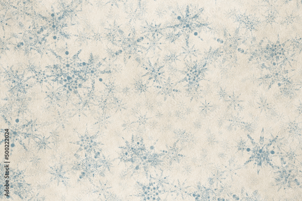 snowflakes on paper texture