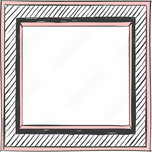 Doodle square frame