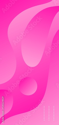 Pink wallpaper. Abstract blue gradient wallpaper with beautiful fluid shapes. Light pink abstract background with geometric elements. © Creative