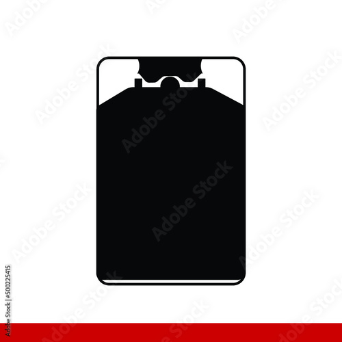 Sleeping man silhouette top view, icon vector