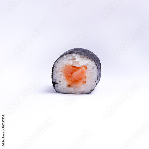 Sushi maki roll. Japanese sushi seafood
