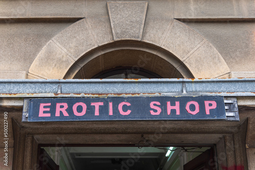 Erotic Shop Old Sign