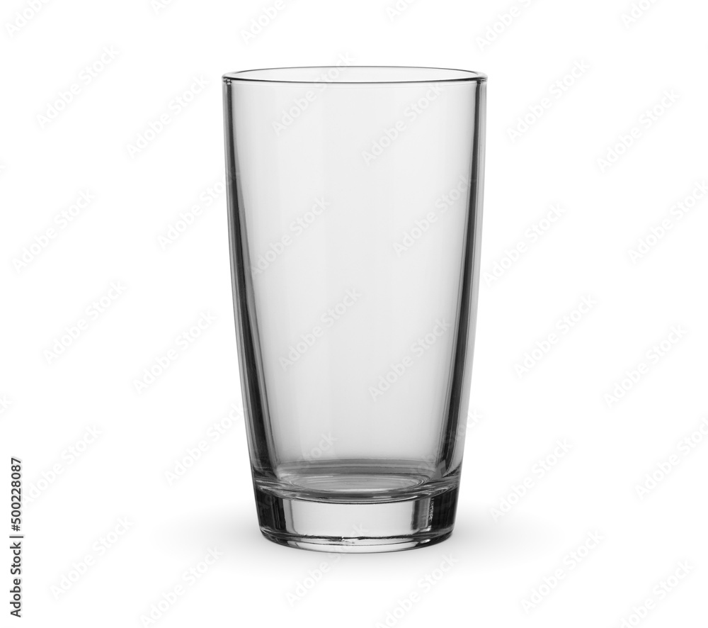 empty glass isolated on white background empty glass isolated on white background