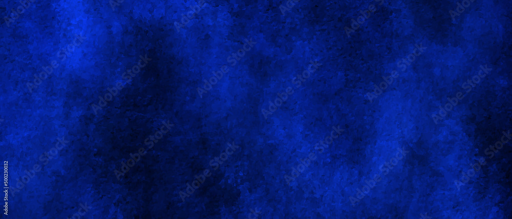 Abstract ancient dark blue stained grungy background or texture. Black blue abstract background. Navy blue grunge texture. Toned dark rough texture for any construction related works.