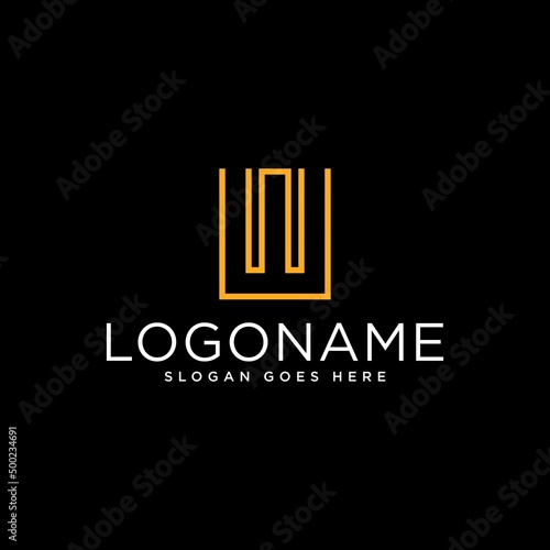 CUSTOM ABSTRACT GEOMETRIC W LETTER LOGO DESIGN MODERN