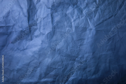 Crumpled recycle blue paper background - blue paper crumpled texture - Pink paper crumpled texture - Image