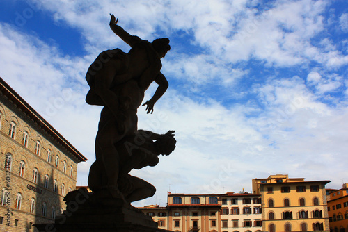Loggia dei Lanzi at Piazza della Signoria Square in Florence, Italy photo