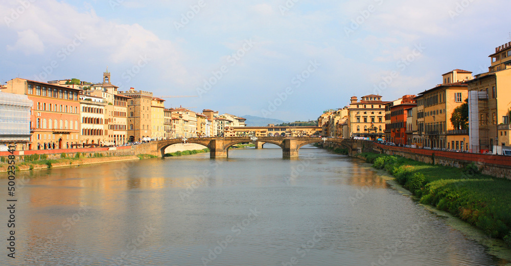 Bridge over Arno River in Florence, Italy