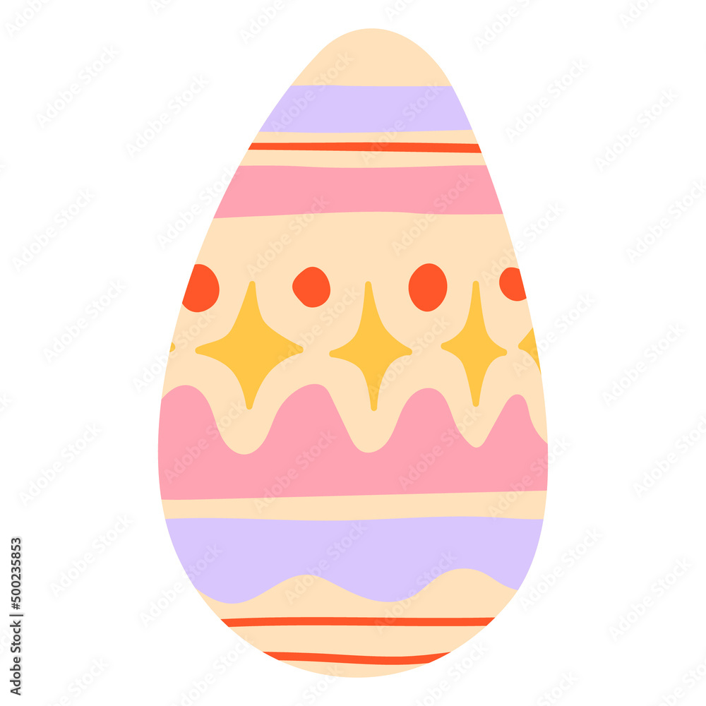 Cute doodle hand drawn easter spring egg shape template in pastel colors Cute doodle hand drawn easter spring egg shape template in pastel colors
