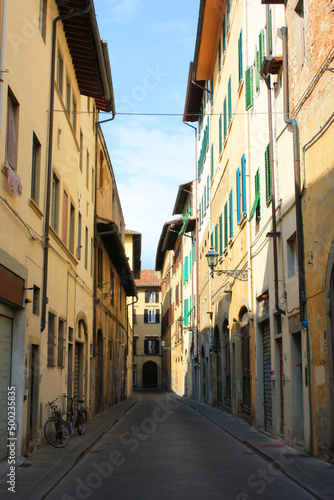 Street in downtown of Florence  Italy