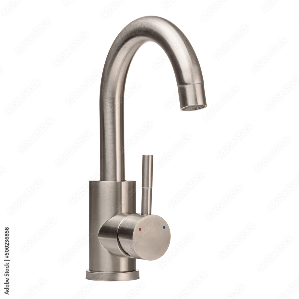 Water faucet on a white isolated background. Faucet for washbasin, kitchen, bathroom, shower. Water faucet on a white isolated background. Faucet for washbasin, kitchen, bathroom, shower.