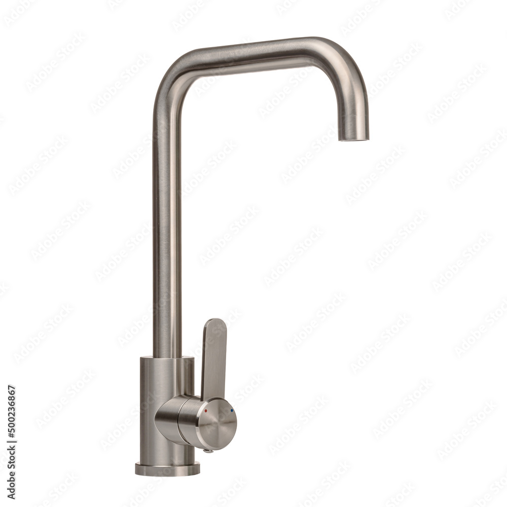 Water faucet on a white isolated background. Faucet for washbasin, kitchen, bathroom, shower. Water faucet on a white isolated background. Faucet for washbasin, kitchen, bathroom, shower.