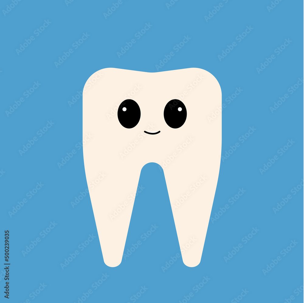 White tooth icon. Vector illustration. White tooth icon. Vector illustration.