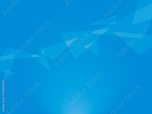 フラットな三角の背景素材（ブルー）