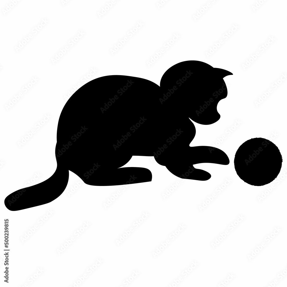 Fototapeta premium cat and ball