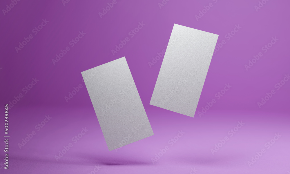 Double business card mockup template Double business card mockup template