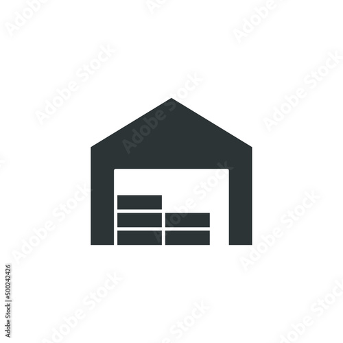 Vector sign of the Storage symbol is isolated on a white background. Storage icon color editable.