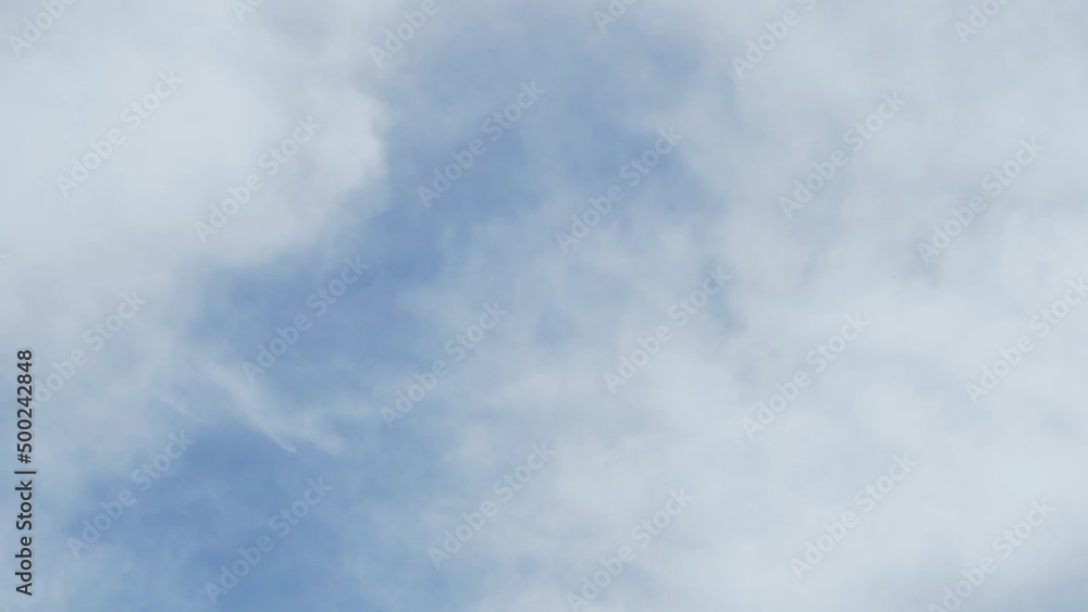 Time Lapse Atmosphere Blue Sky Cloud, Air, Air Layer In Daytime. White Cumulus Fluffy Clouds, Blue Sky Overcast, timelapse. Time Lapse Atmosphere Blue Sky Cloud, Air, Air Layer In Daytime. White Cumulus Fluffy Clouds, Blue Sky Overcast, timelapse.