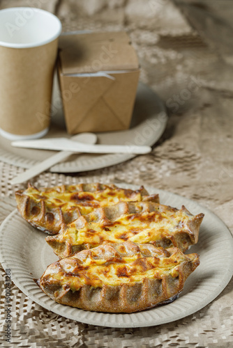 Finnish Traditional Pasties Or Pirogs - Karelian Pasties, Karelian Pies Or Karelian Pirogs From Region Of Karelia. photo