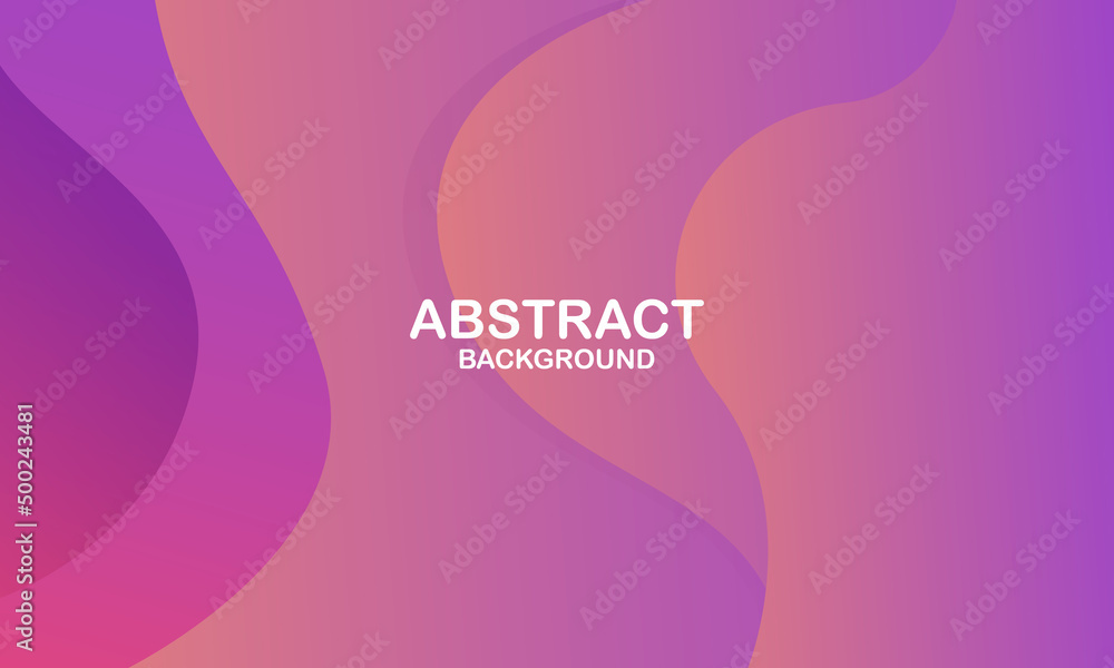 Abstract pink background with waves. Vector illustration