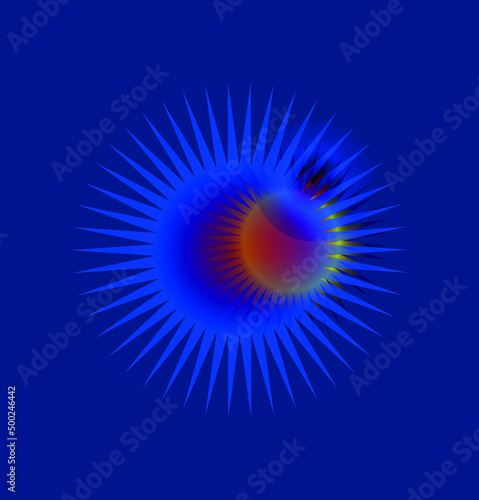 Abstract composition of bright shining stars. Vector file.