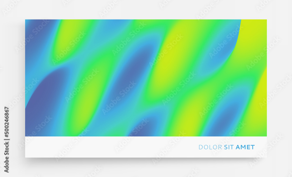 Naklejka premium Abstract background with dynamic effect. Trendy gradients. Water surface. 3D vector Illustration for banner, flyer, poster, cover or brochure.