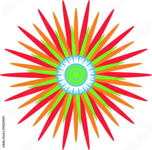 A bright shining star. Vector file for designs.
