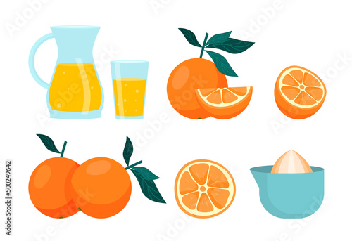 Set of orange