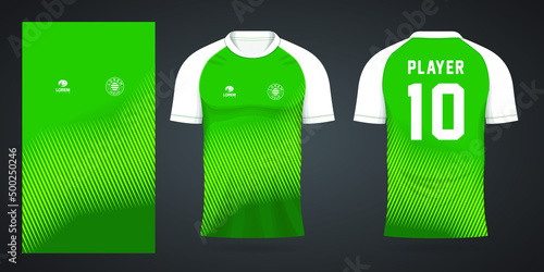 green football jersey sport design template