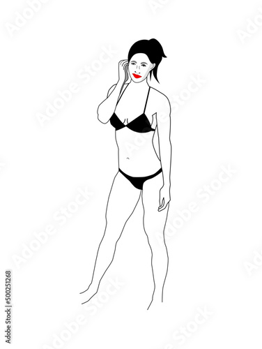 girl in bikini