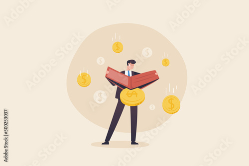 Young man without money. Financial crisis, bankruptcy, economic problems or unemployment.  Businessman holding empty walletsno money.