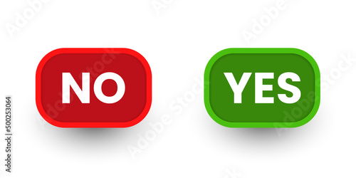 Yes and no sign icon