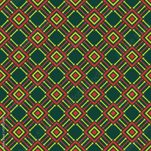asian ethnic geometric fabric pattern

         