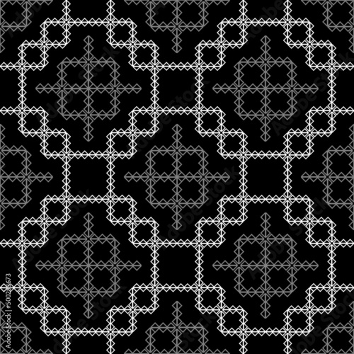gray monochrome geometric fabric pattern
